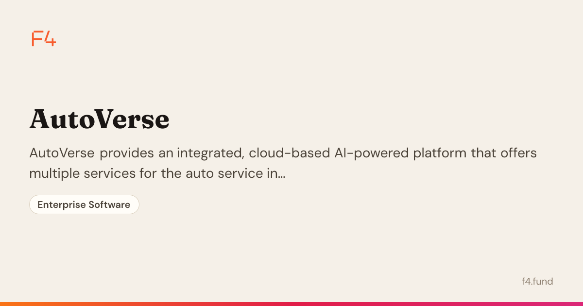 AutoVerse — Enterprise Software | F4