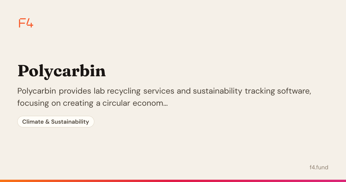 Polycarbin — Climate & Clean Energy | F4