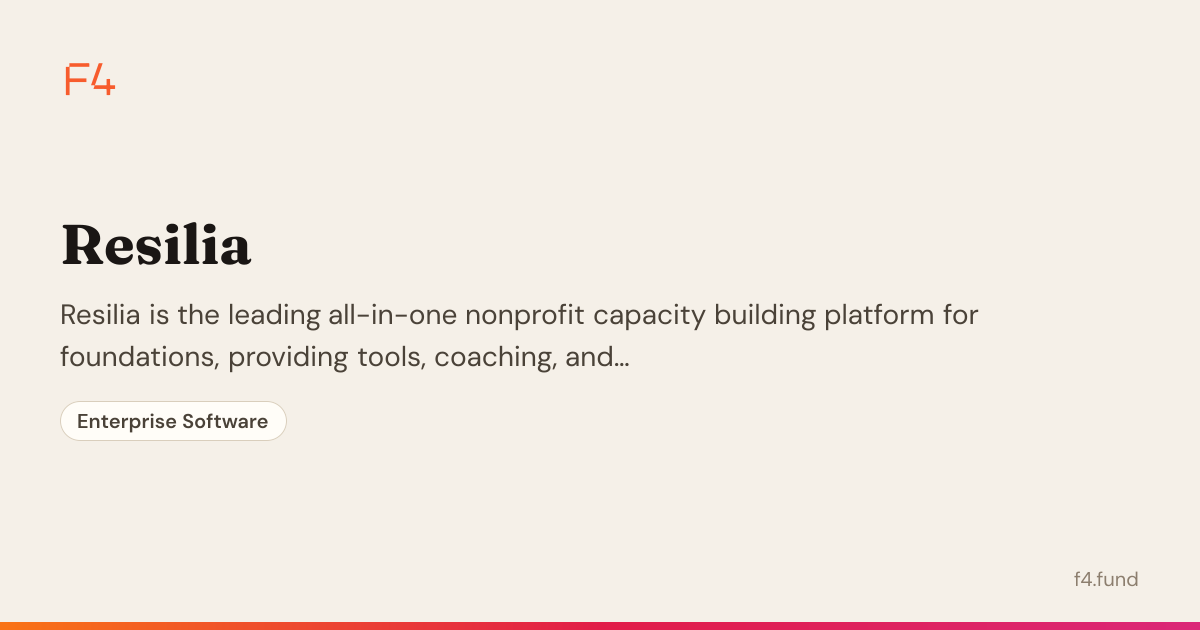 Resilia — Enterprise Software | F4