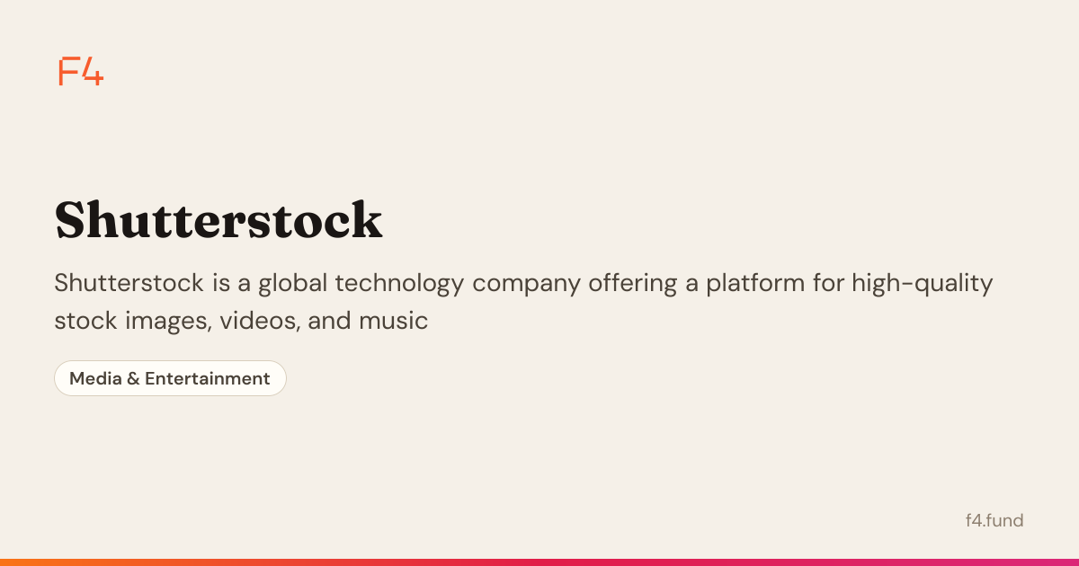 Shutterstock — Media & Entertainment | F4