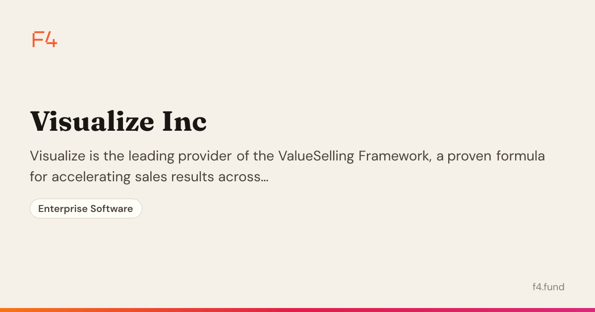 Visualize Inc — Enterprise Software | F4